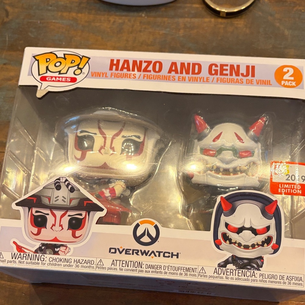 Funko Overwatch Hanzo & Genji 2-Pack - White, Red, Black